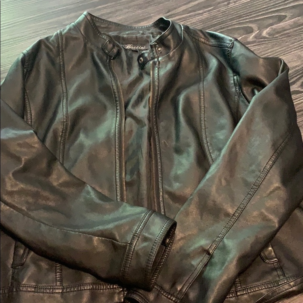 Faux black jacket